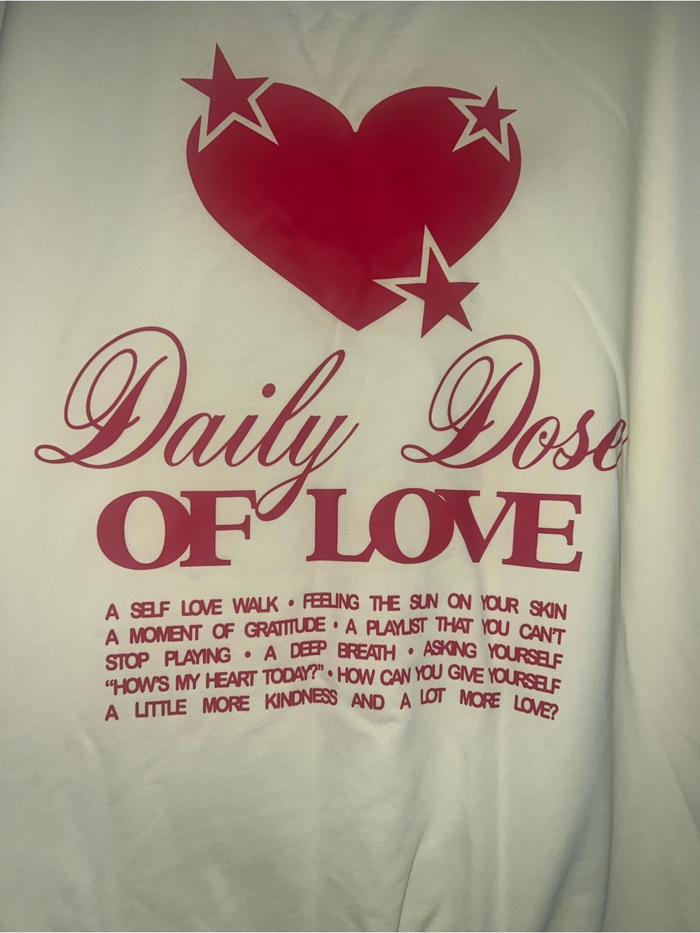 Mayfair Group X Avery Woods Daily Dose Of Love Crewneck S/M Oversized - Picture 11 of 11
